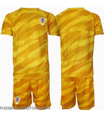 Kroatien Torwart Replik Heimtrikot Kinder EM 2024 Kurzarm (+ Kurze Hosen)